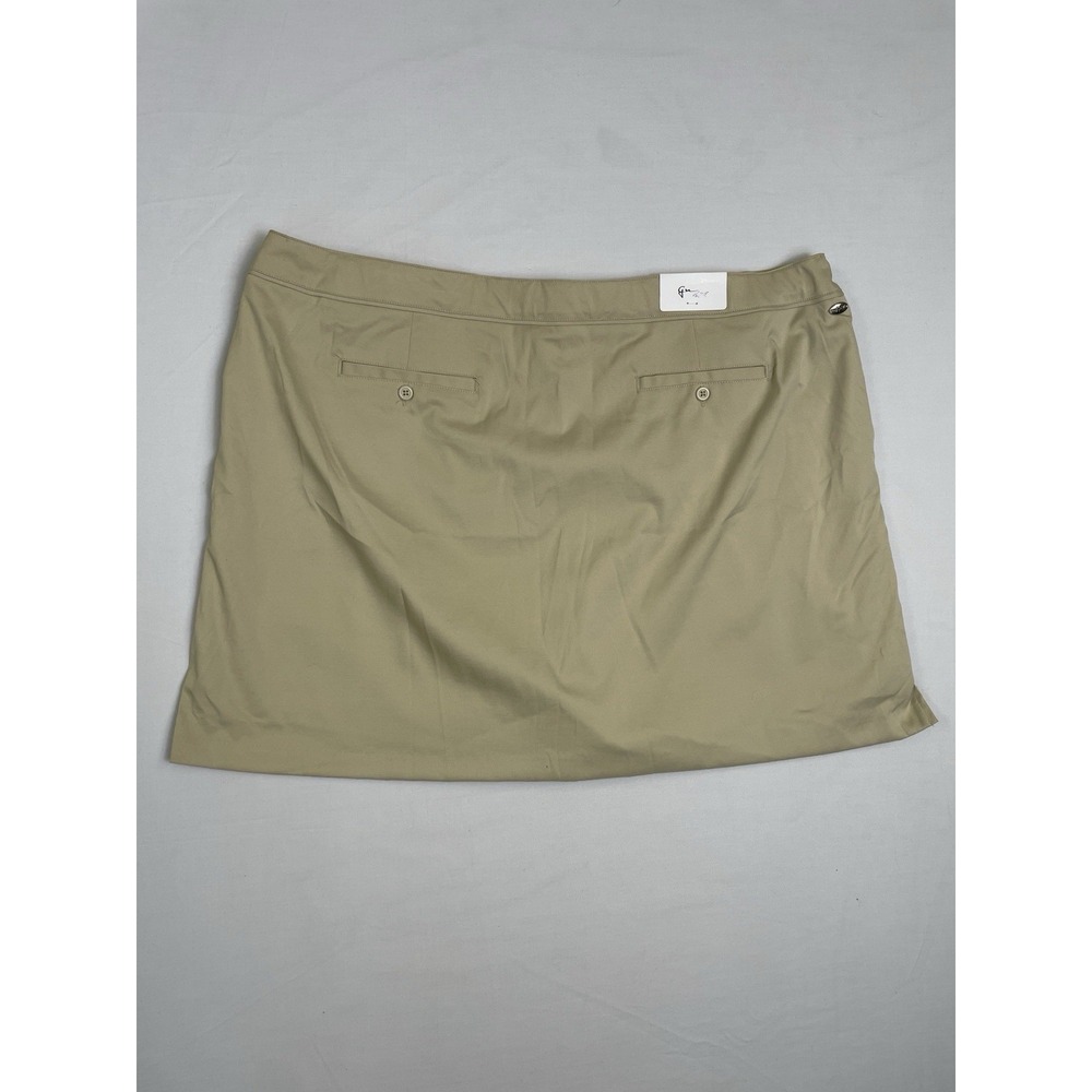 NWT Plus Size Womens Golf Skirt Size 24W Khaki Tan Greg Norman Perfect Fit - Picture 10 of 12